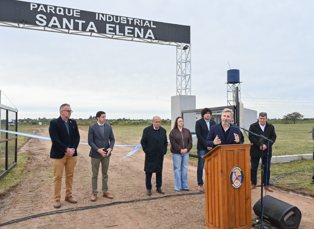 FRIGERIO INAUGURO JUNTO A ROSSI EL PARQUE INDUSTRIAL DE SANTA ELENA Y DESTACO SU IMPACTO EN EL DESARROLLO PRODUCTIVO